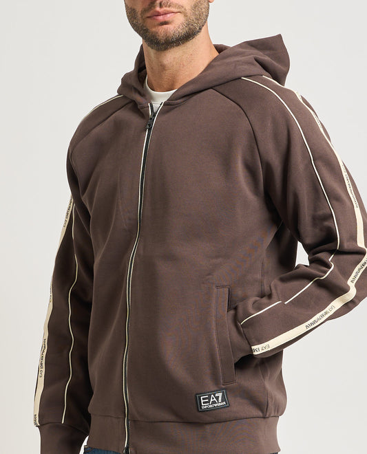 Felpa EA7 7M000973 U6063 chocolatebrown