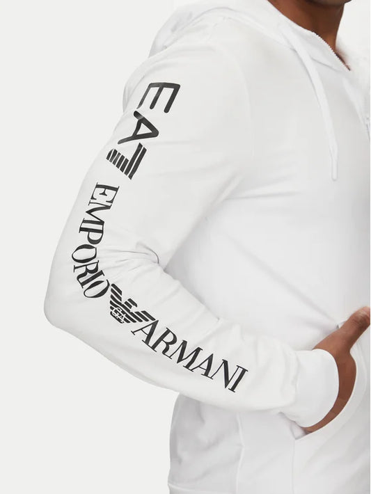 Felpa EA7 7M000568 M0003 whiteblack