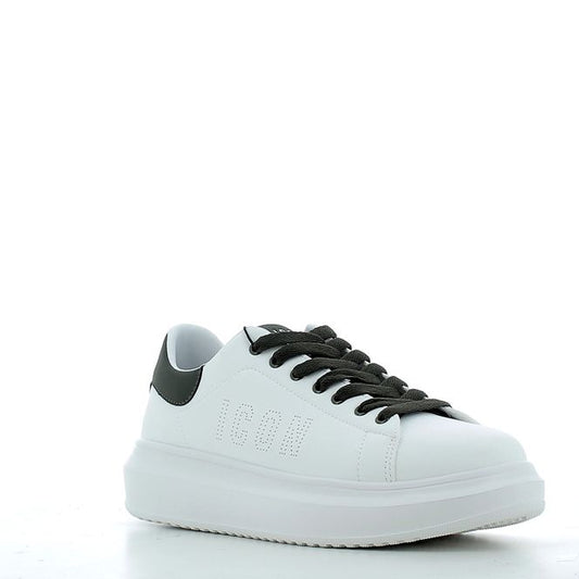Sneakers IC04748SU bianco e military