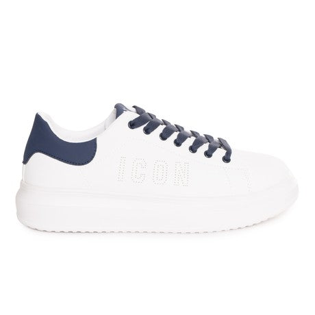 Sneakers IC04748SU bianco e blu