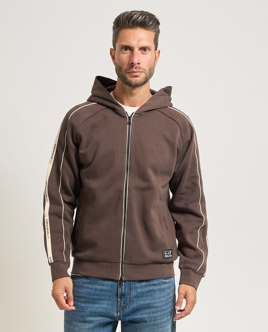 Felpa EA7 7M000973 U6063 chocolatebrown