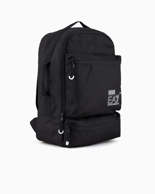 Zaino EA7 245101 02021 blackwhitelogo