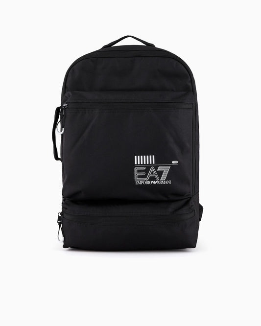 Zaino EA7 245101 02021 blackwhitelogo