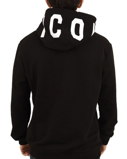 Felpa ICON IUF007 bianco e nero