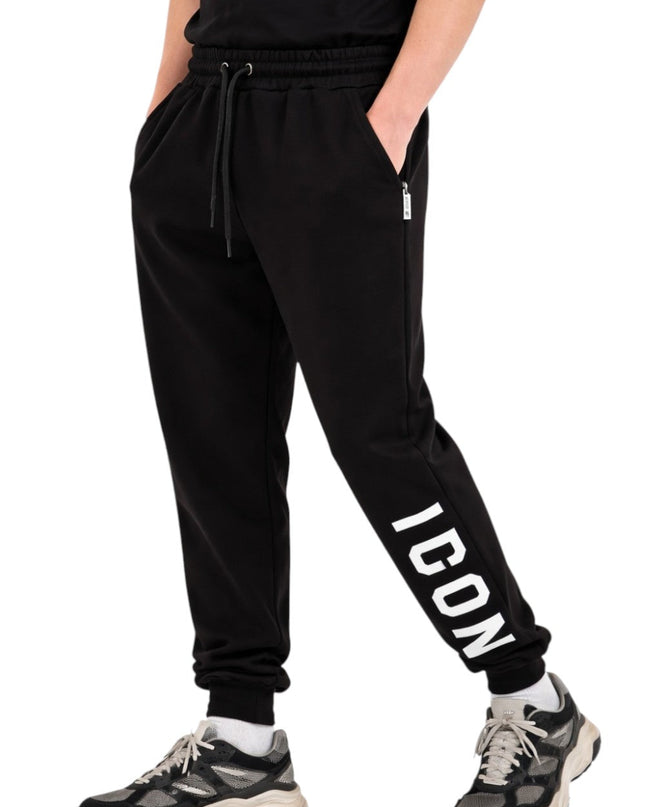Pantalone ICON IUP002 nero e bianco