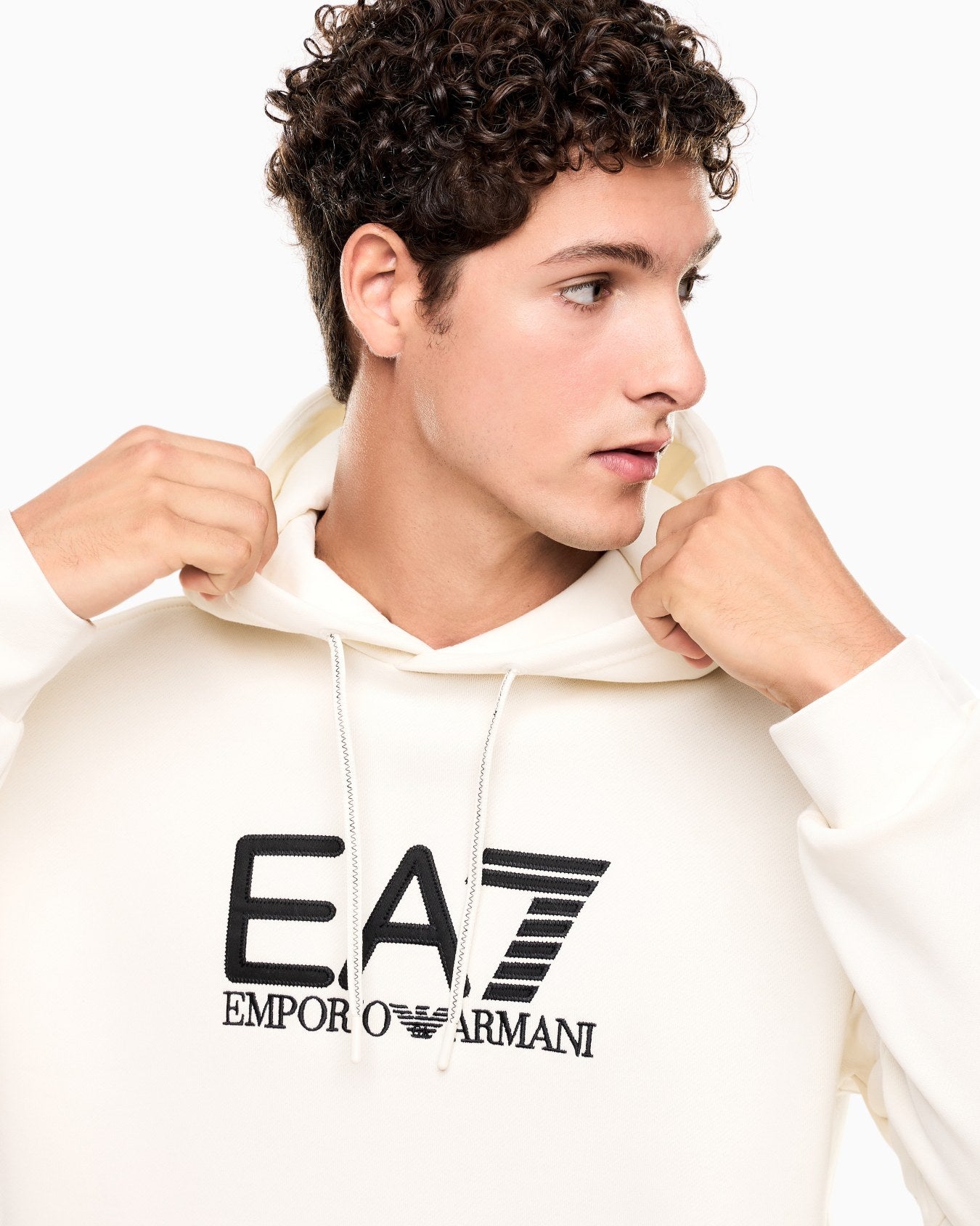 Felpa EA7 7M000909 M1166 creamblack