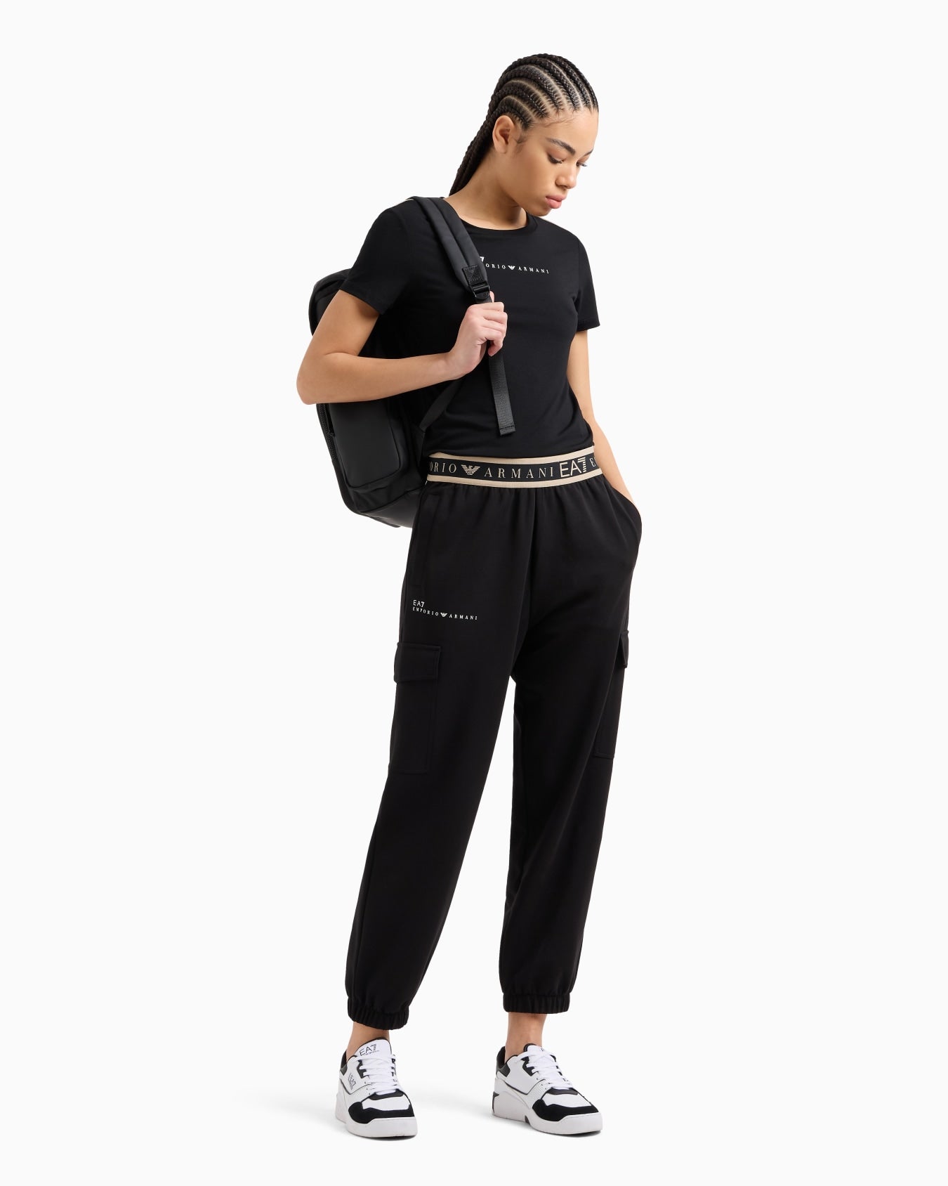 Pantaloni EA7 7W000282 UC001 black
