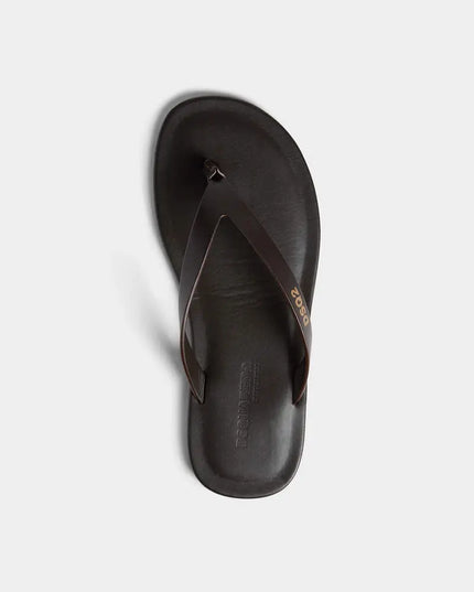 Infradito in pelle Dsquared2 FSM0074 marrone