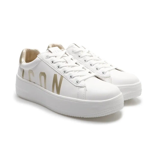 Sneakers ICON bianco e oro