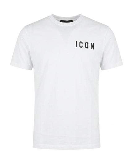 T-shirt ICON IUT007 bianco e nero