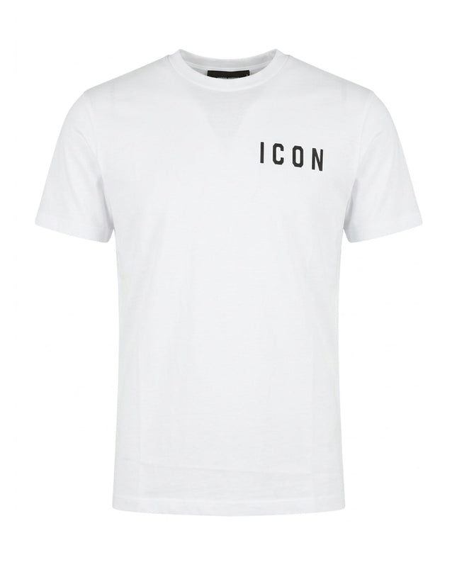 T-shirt ICON IUT007 bianco e nero