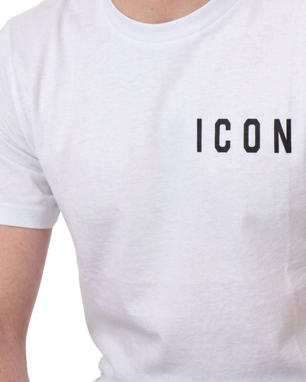 T-shirt ICON IUT007 bianco e nero