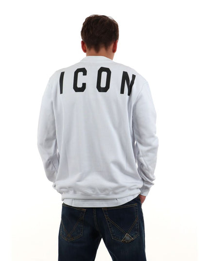 Felpa ICON IUF002 bianco e nero