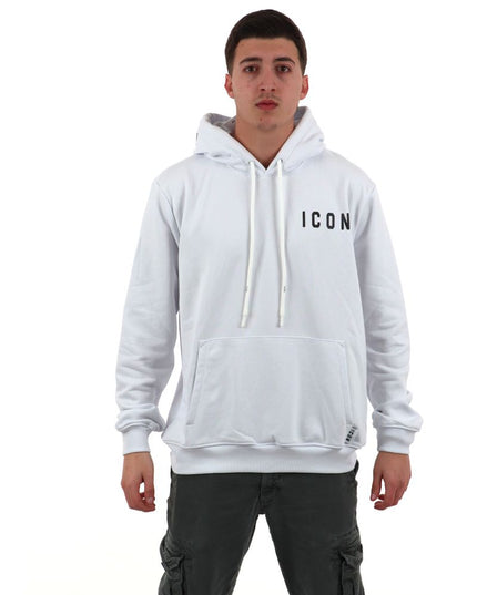 Felpa ICON IUF007 nero e bianco