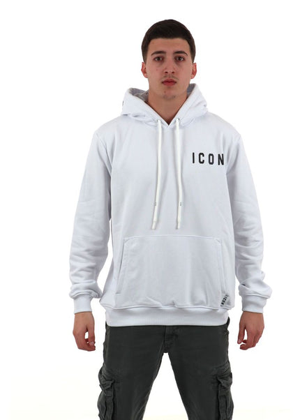 Felpa ICON IUF007 nero e bianco