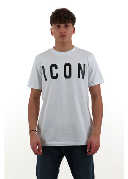 T-shirt ICON IUT001 bianco e nero