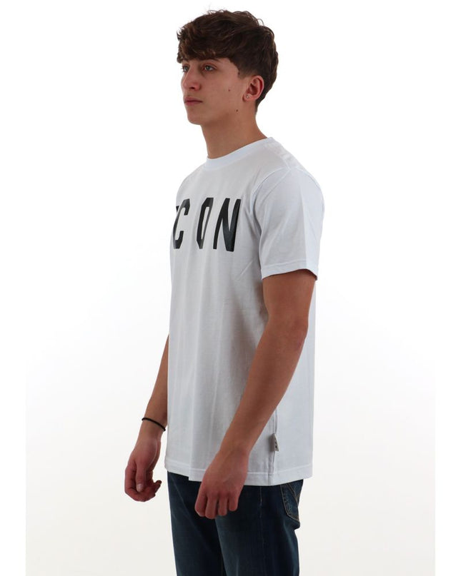 T-shirt ICON IUT001 bianco e nero