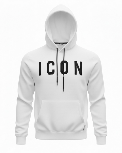 Felpa ICON IUF006 bianco e nero