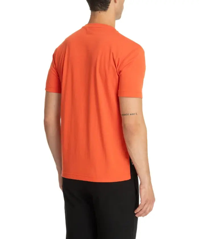 emporio-armani-ea7-t-shirt-uomo-cotone-regular-fit-casual-traspirante-arancione-6DPT04-1672-PJVPZ