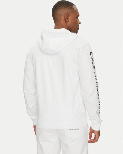 Felpa EA7 7M000568 WHITE/BLACK