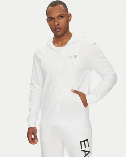 Felpa EA7 7M000568 WHITE/BLACK