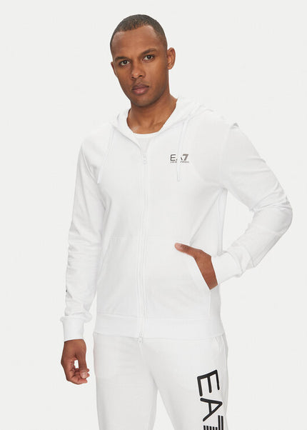 Felpa EA7 7M000568 WHITE/BLACK