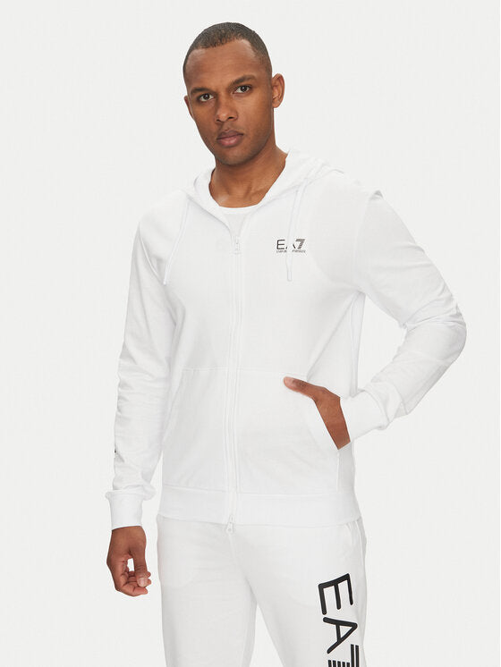 Felpa EA7 7M000568 WHITE/BLACK