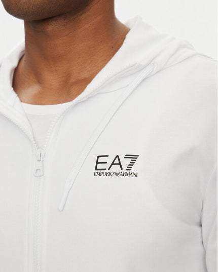 Felpa EA7 7M000568 WHITE/BLACK