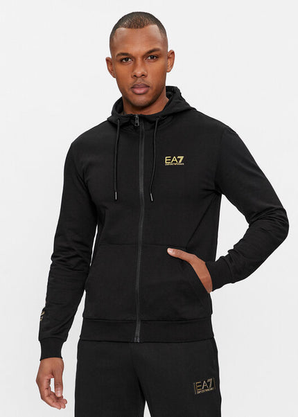 Felpa EA7 7M000568 BLACK / GOLD