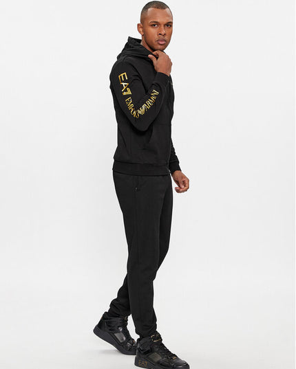 Felpa EA7 7M000568 BLACK / GOLD
