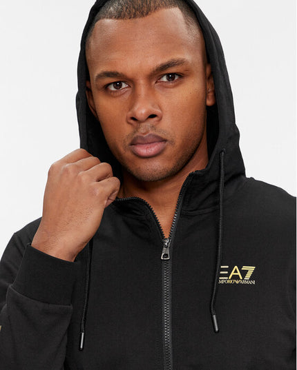 Felpa EA7 7M000568 BLACK / GOLD