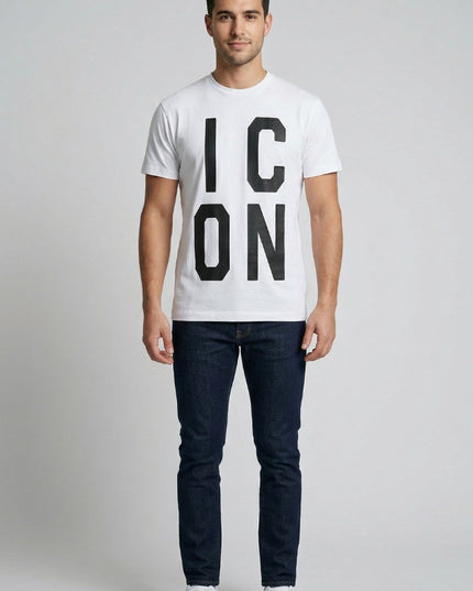 T-shirt ICON IUT003 nero e bianco