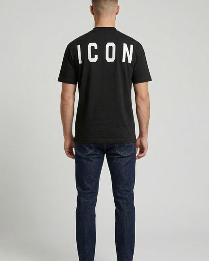 T-shirt ICON IUT008 nero e bianco