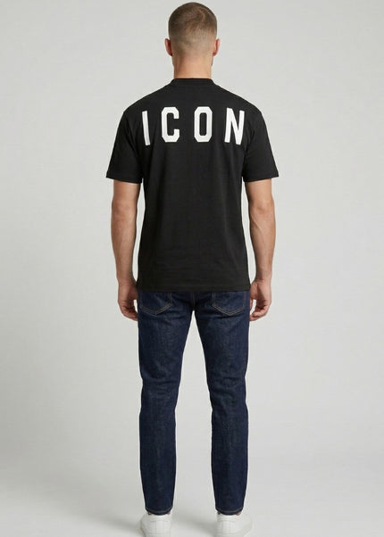 T-shirt ICON IUT008 nero e bianco