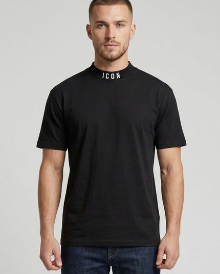 T-shirt ICON IUT008 nero e bianco