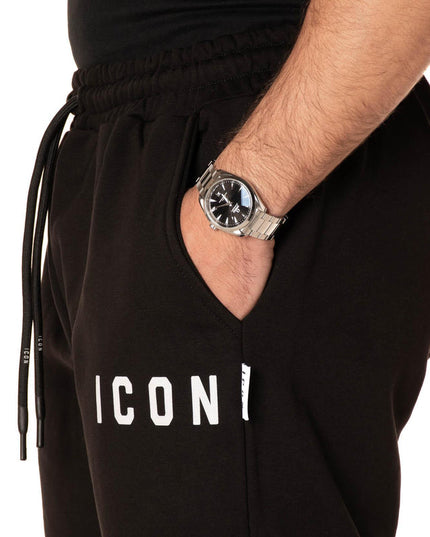 Pantalone ICON IUP003 nero e bianco