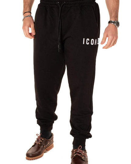 Pantalone ICON IUP003 nero e bianco