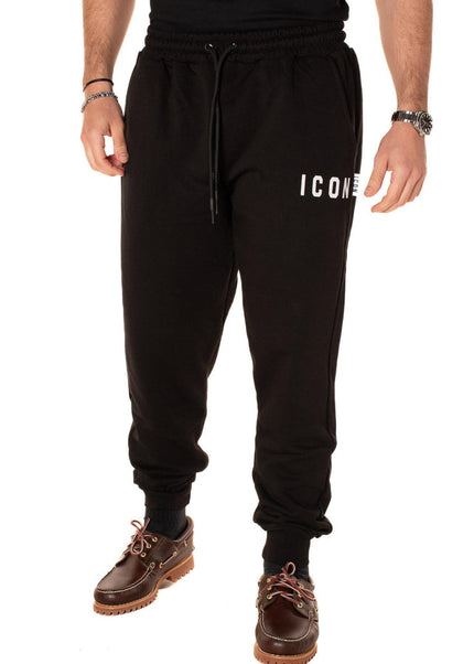 Pantalone ICON IUP003 nero e bianco