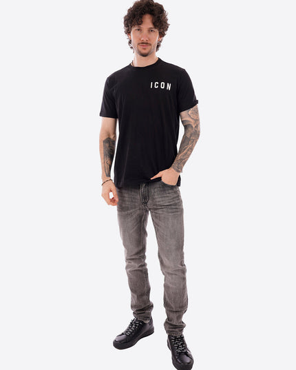 T-shirt ICON IUT007 nero e bianco