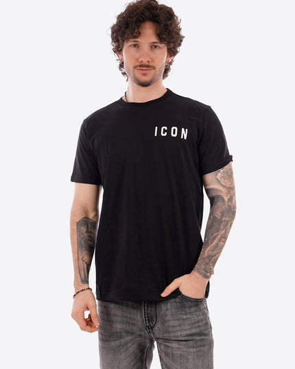T-shirt ICON IUT007 nero e bianco