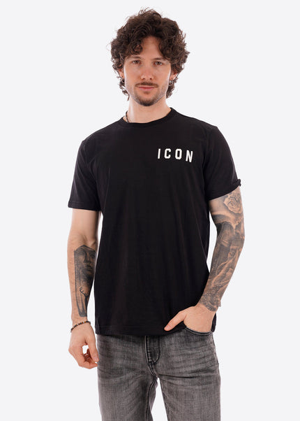T-shirt ICON IUT007 nero e bianco
