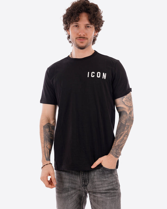 T-shirt ICON IUT007 nero e bianco