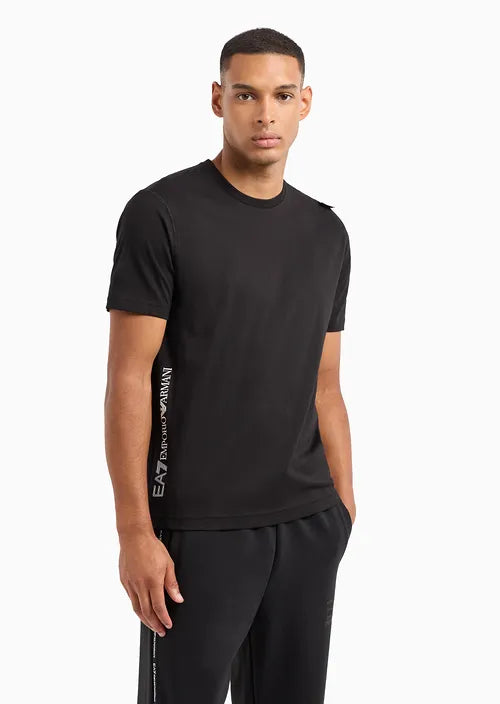 emporio-armani-ea7-t-shirt-uomo-cotone-regular-fit-casual-traspirante-nero-6DPT04-1200-PJVPZ